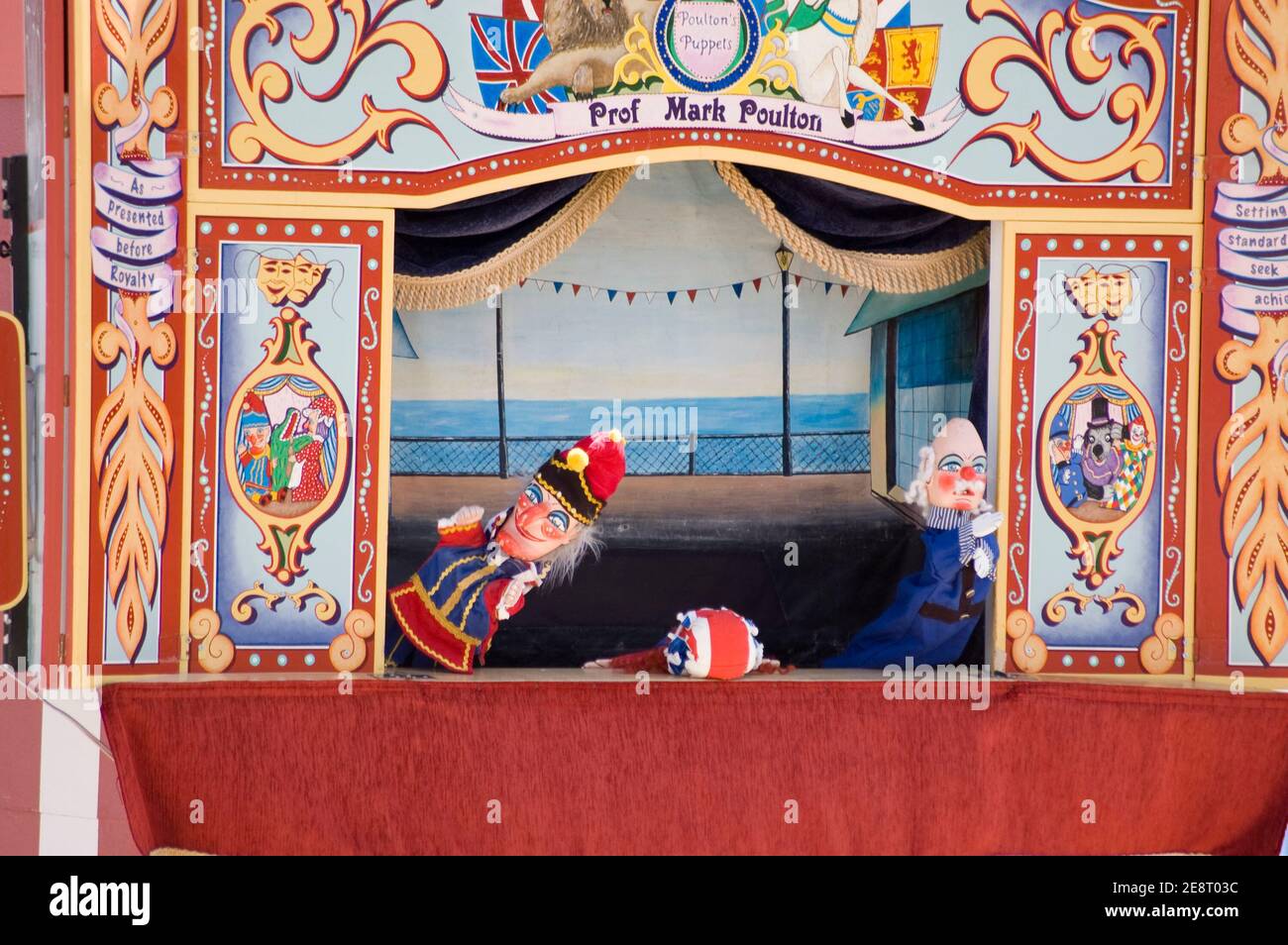 WEYMOUTH, DORSET, ENGLAND AUGUST 31 Traditional Punch and Judy
