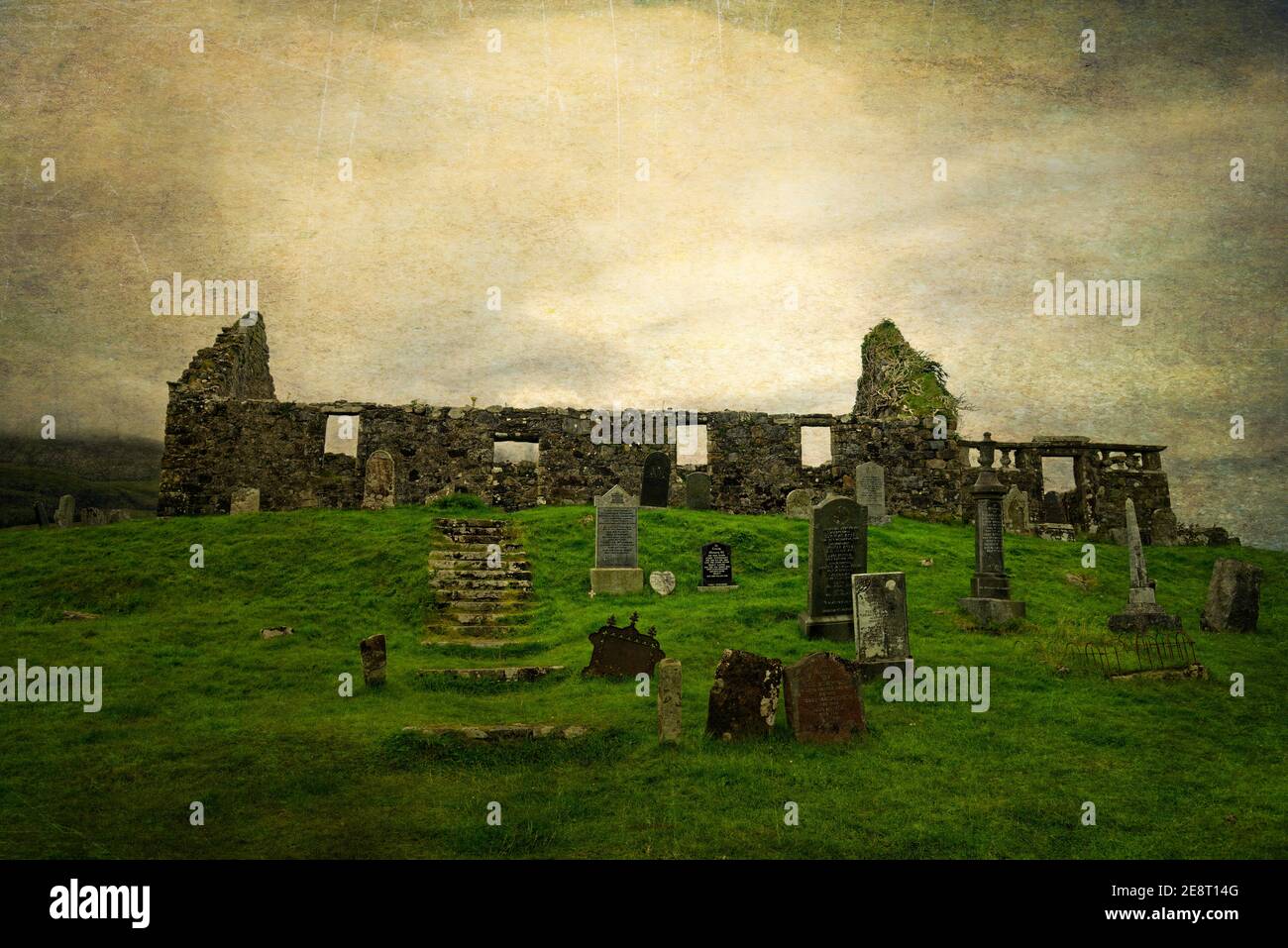 Christs Church or Kilchrist ruins - Isle of Skye Stock Photo