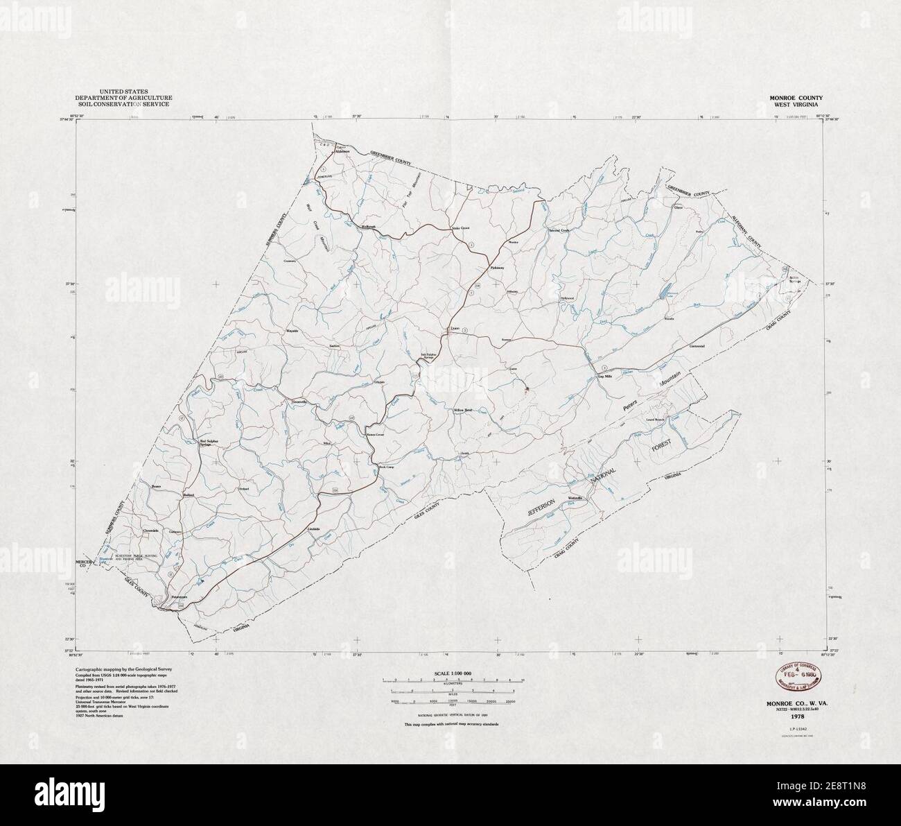 Monroe County, West Virginia Stock Photo Alamy