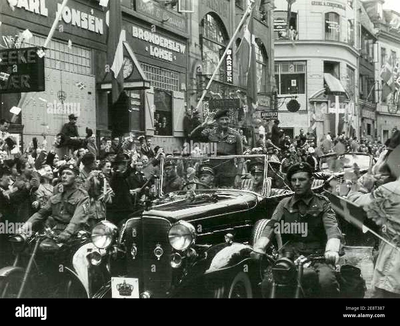 Montgomery in Copenhagen 1945 Stock Photo - Alamy