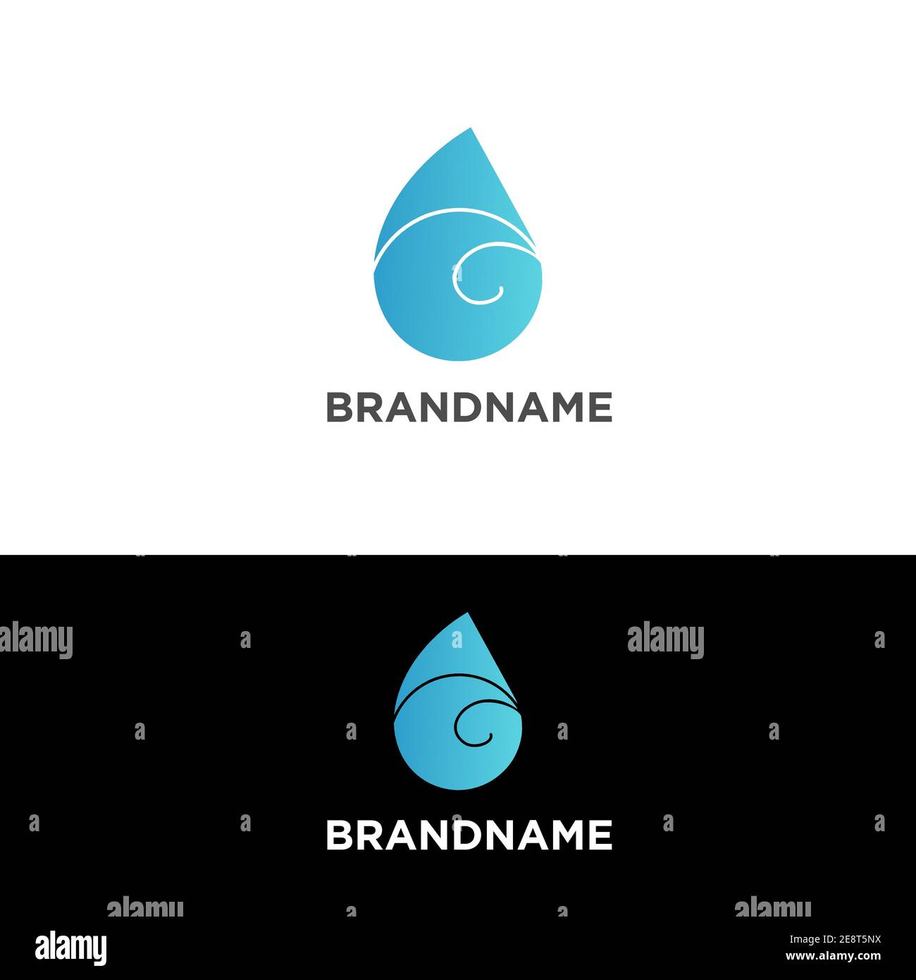 water drop icon logo design vector Stock Vector