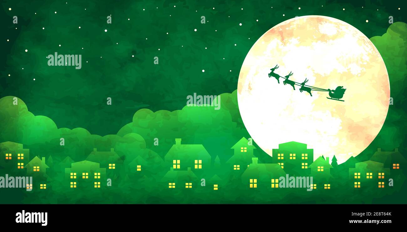 Merry christmas banner vector illustration ( vintage texture Stock ...
