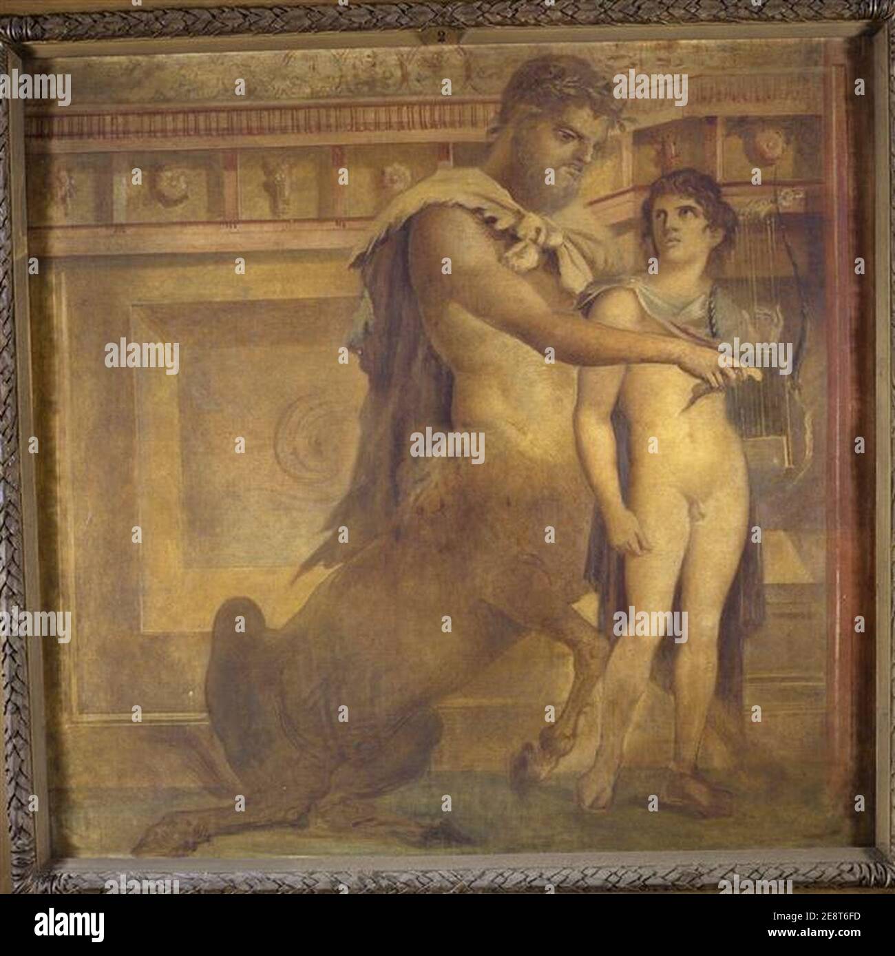 Moreau Copie D Une Fresque Antique Achille Et Le Centaure Chiron Cat 2 1859 Stock Photo Alamy