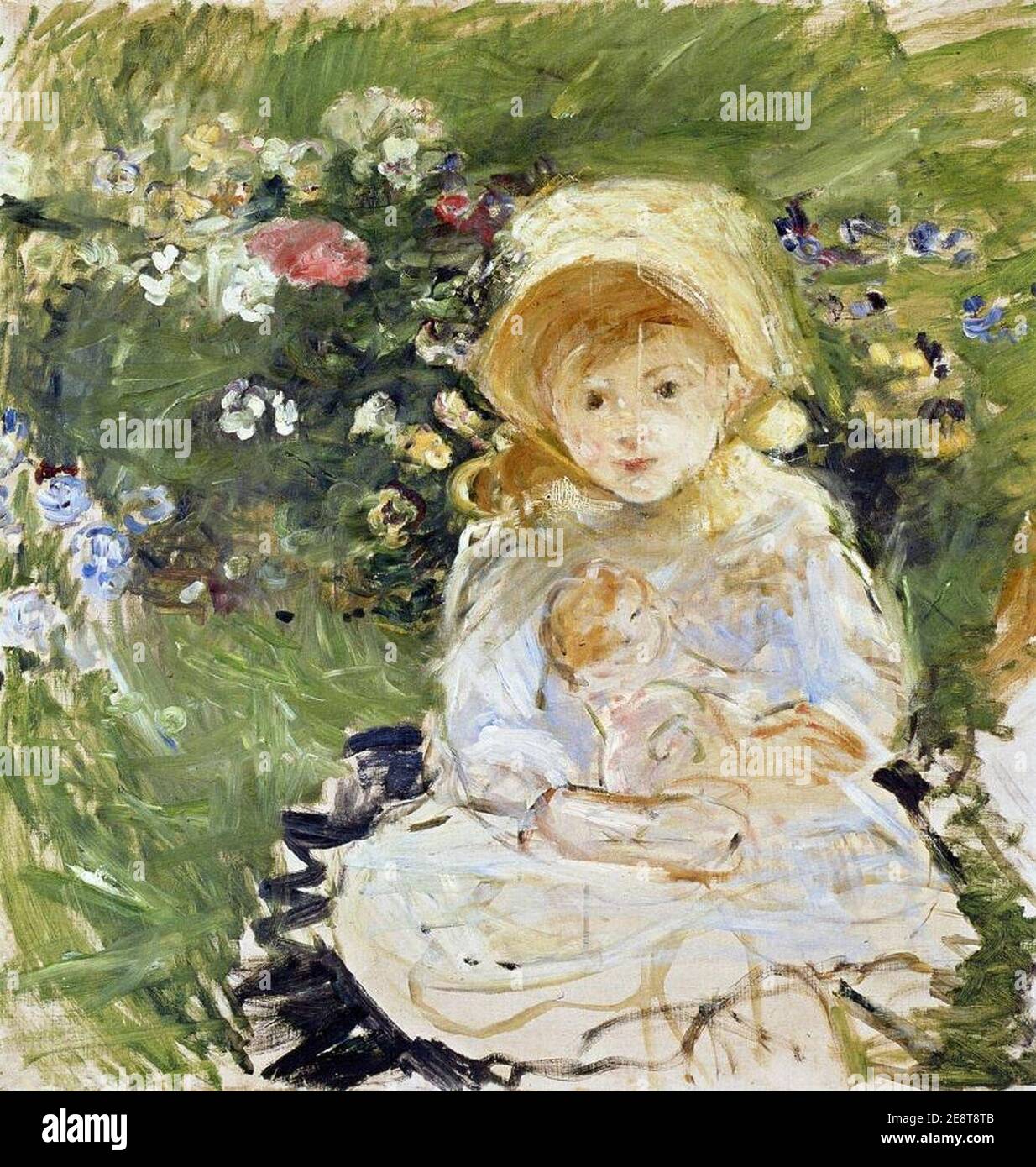 Morisot younggirlwithdoll Stock Photo Alamy