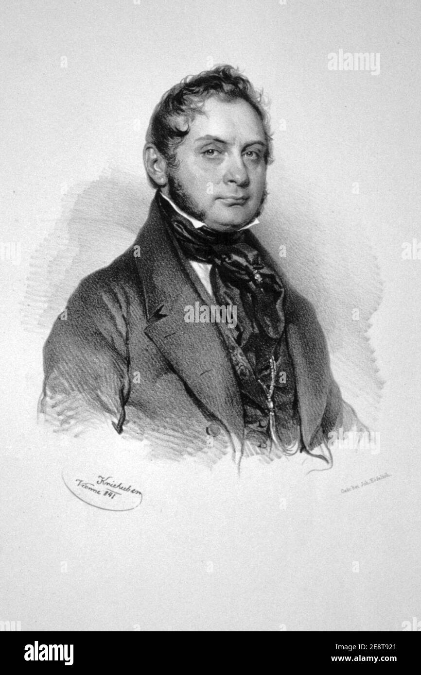Moritz Karl Wilhelm Strachwitz Litho Stock Photo Alamy