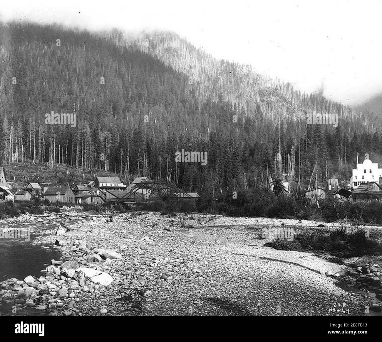 Mining town of Silverton, Washington Stock Photo