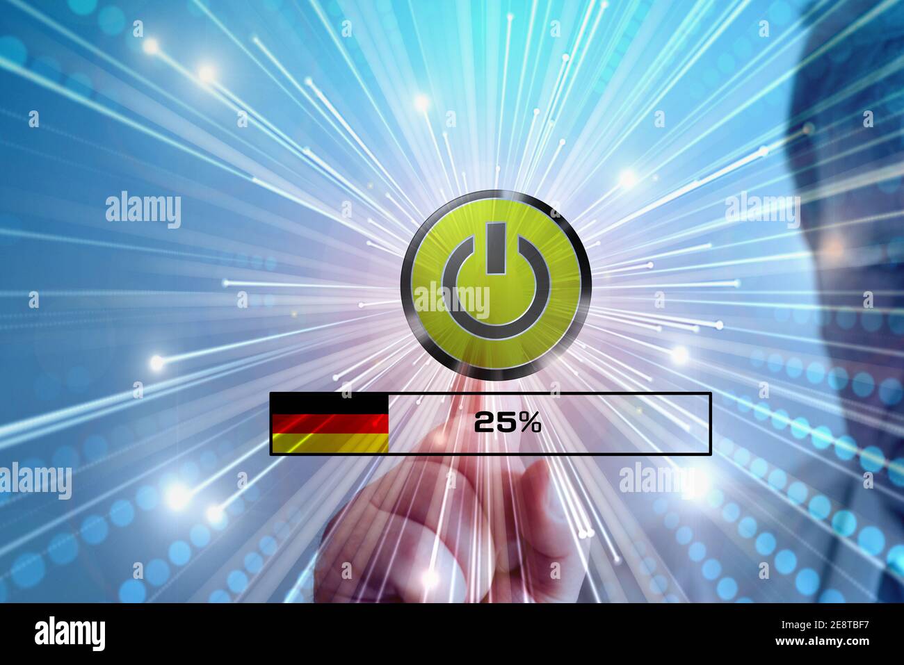 Germany is restarted after the coronavirus pandemic Stock Photo