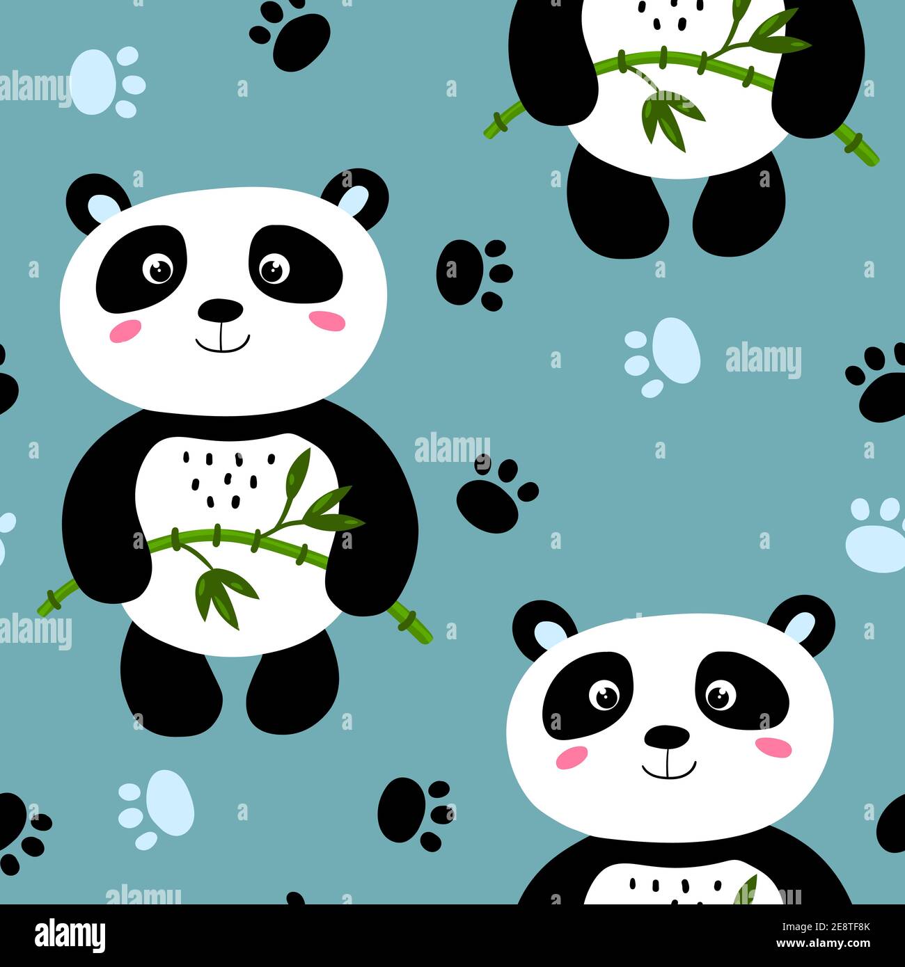 Seamless Pattern With Cute Panda Baby On Color Background Funny Asian Animals Card Postcards For Kids Flat Vector Illustration For Fabric Textile Stock Vector Image Art Alamy Seamless Pattern With Cute Panda Baby On Color Background Funny Asian Animals Card Postcards For Kids Flat Vector Illustration For Fabric Textile Stock Vector Image Art Alamy