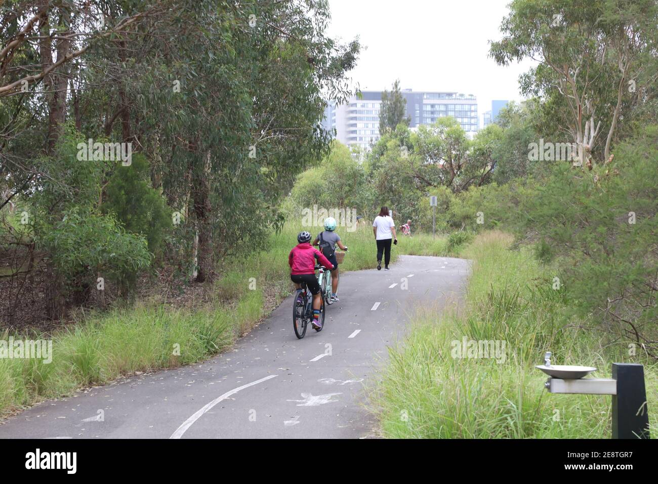 Louise Sauvage Pathway, Sydney Olympic Park, NSW 2141 Stock Photo