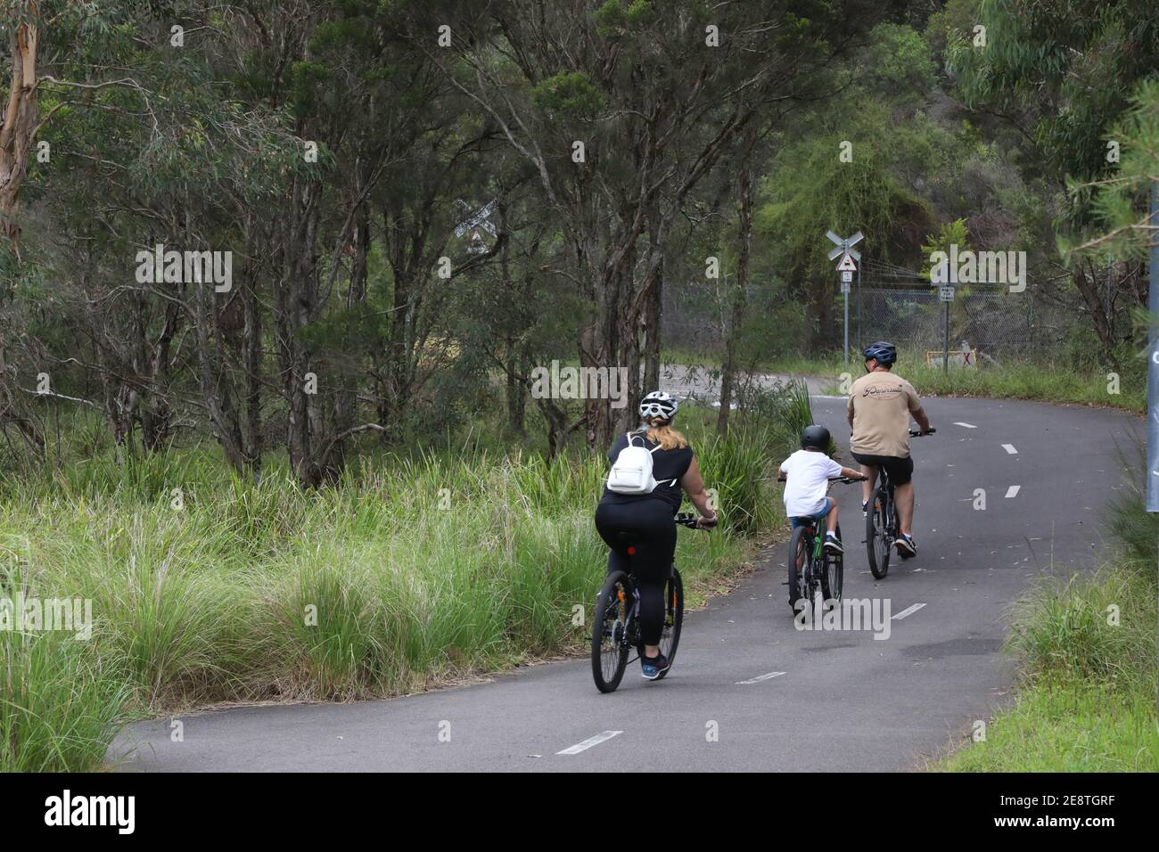 Louise Sauvage Pathway, Sydney Olympic Park, NSW 2141 Stock Photo