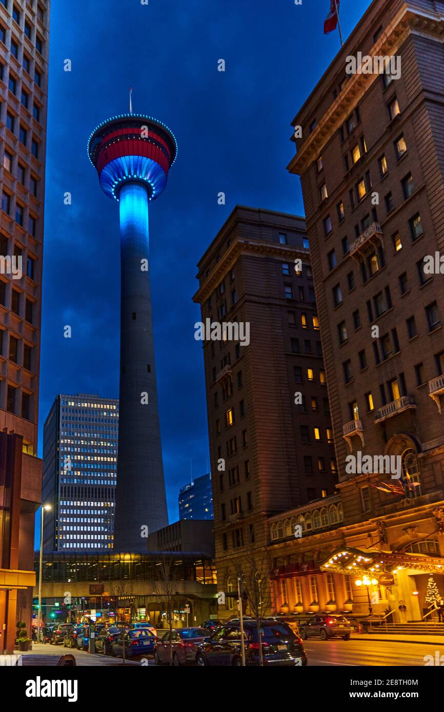 Calgary city center Stock Photo