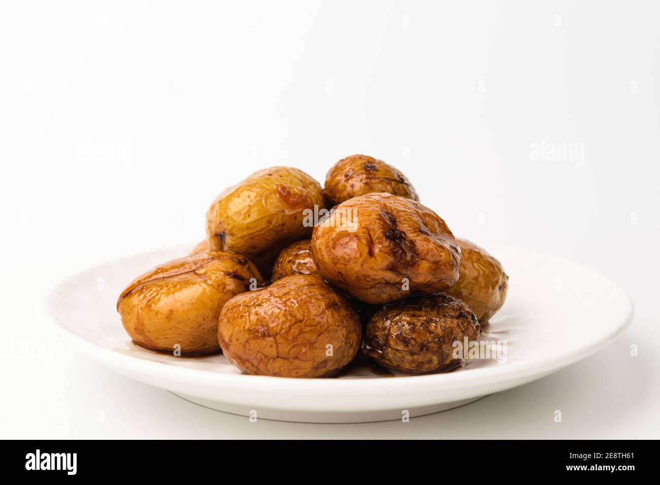 A Dish Made From Egg Potatoes Food With Soy Sauce Vegetarian Food Stock Photo Alamy