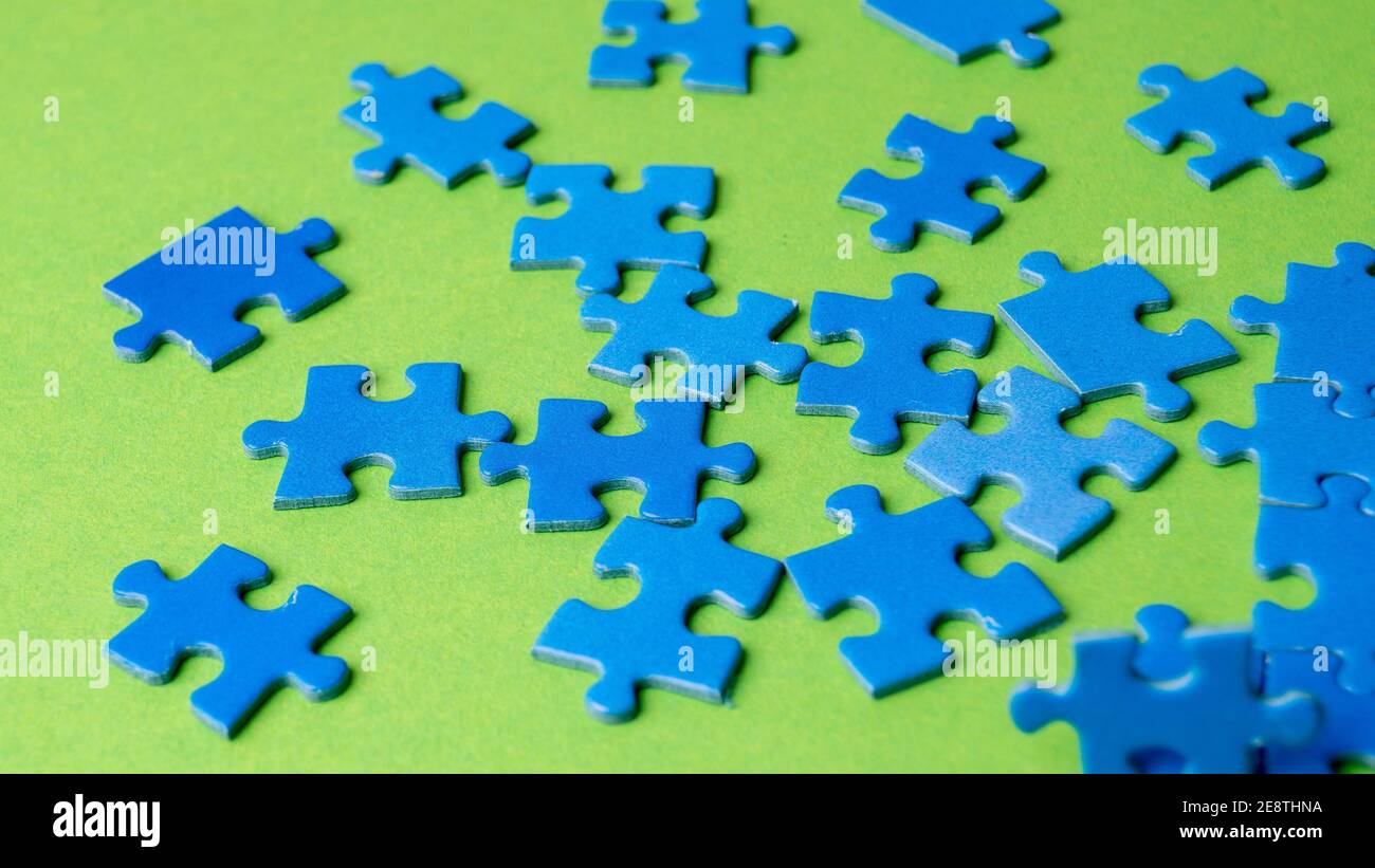 blue puzzles, textures and background Stock Photo - Alamy