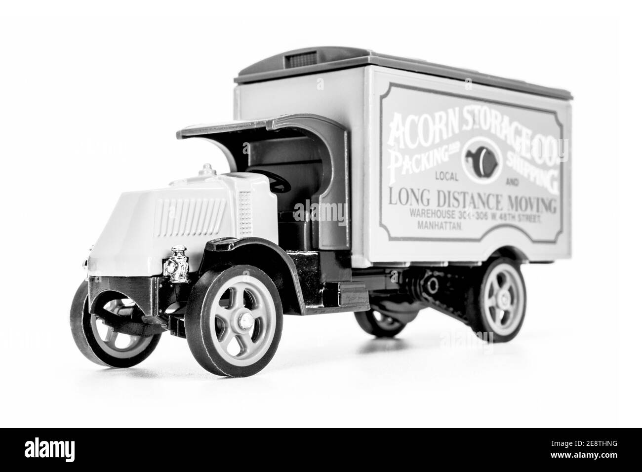 Matchbox Models of Yesteryear Y-30 Mack model AC truck 1920 - Acorn Storage caption. Stock Photo