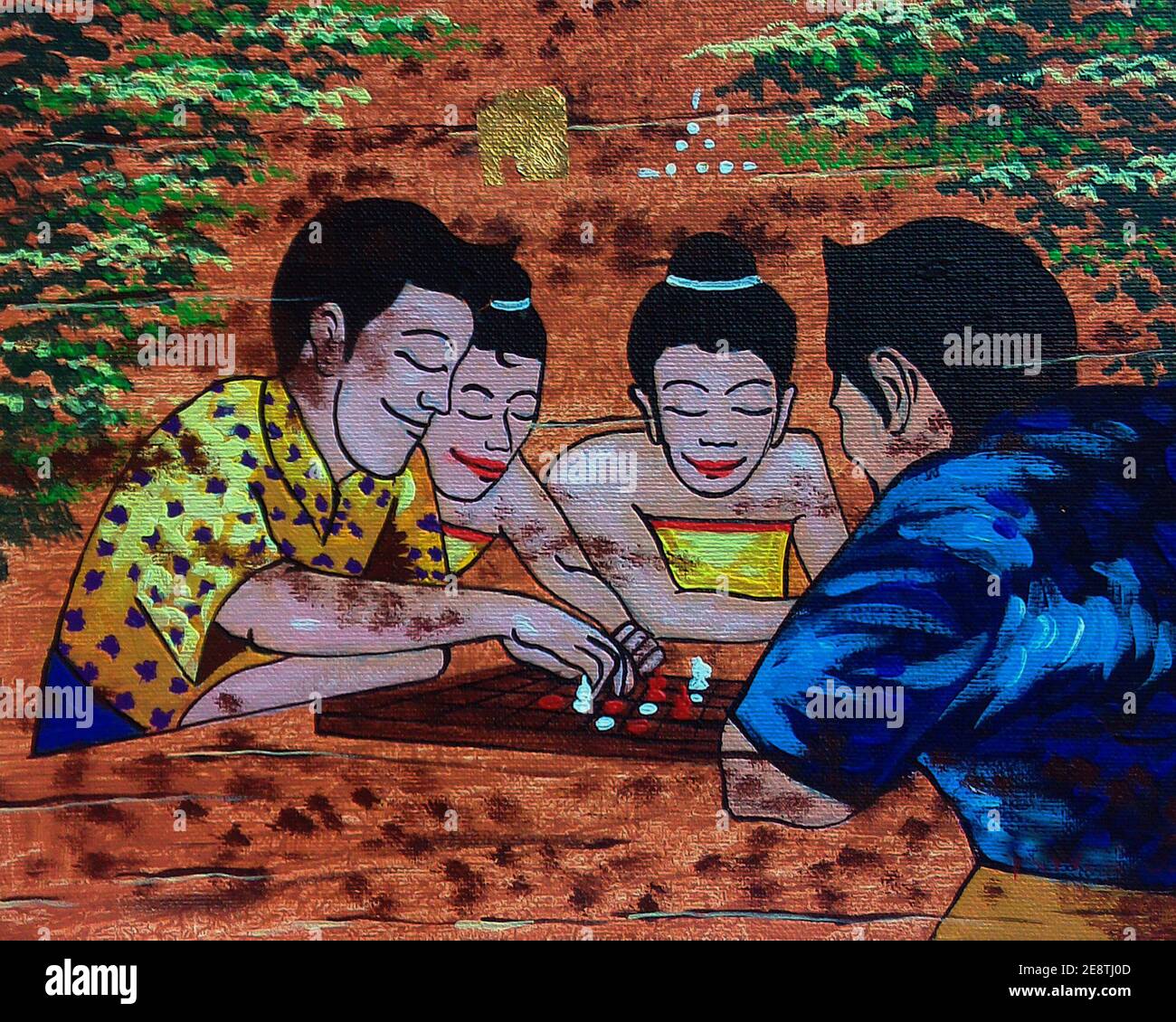 Oil painting of children hi-res stock photography and images - Alamy