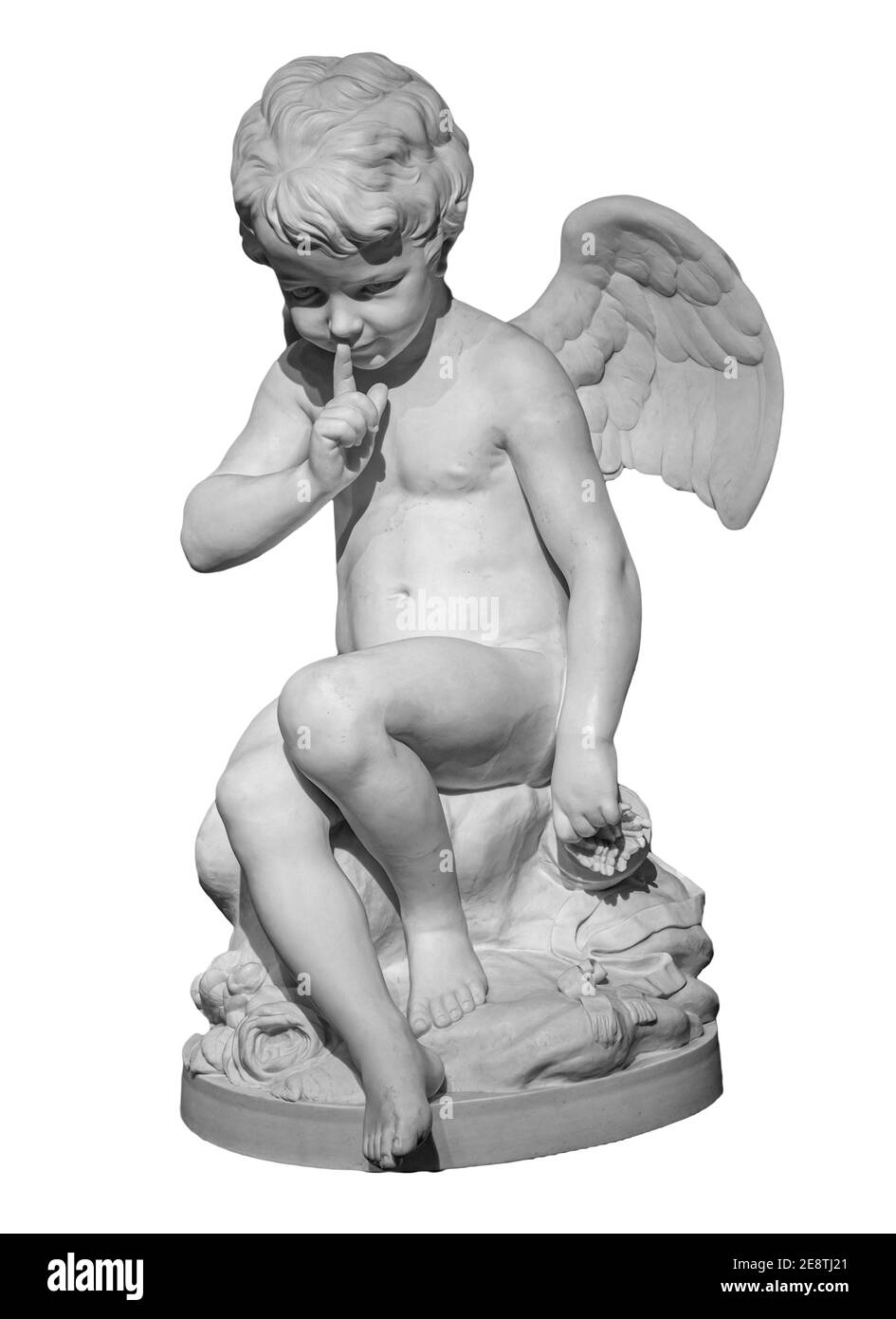 22" Adorable Cherub Cupid with Bow and Arrow Baby Angel Home Statue Sculpture 