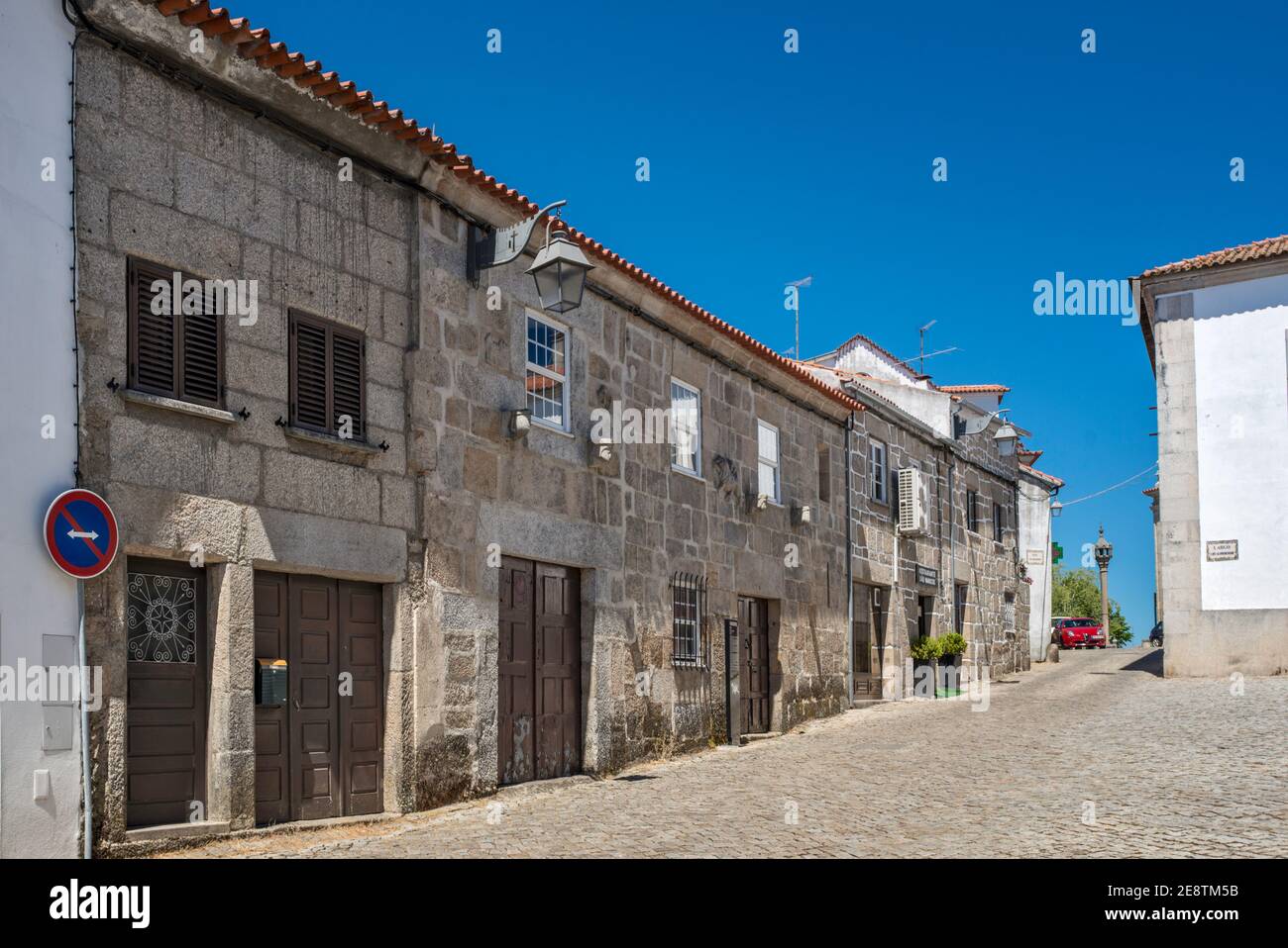 Casa do Gato Preto (House of the Black Cat) at former Jewish quarter in Trancoso, Centro region, Portugal Stock Photo