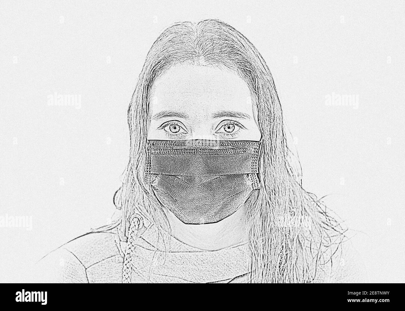 Artist wearing facemask hi-res stock photography and images - Alamy
