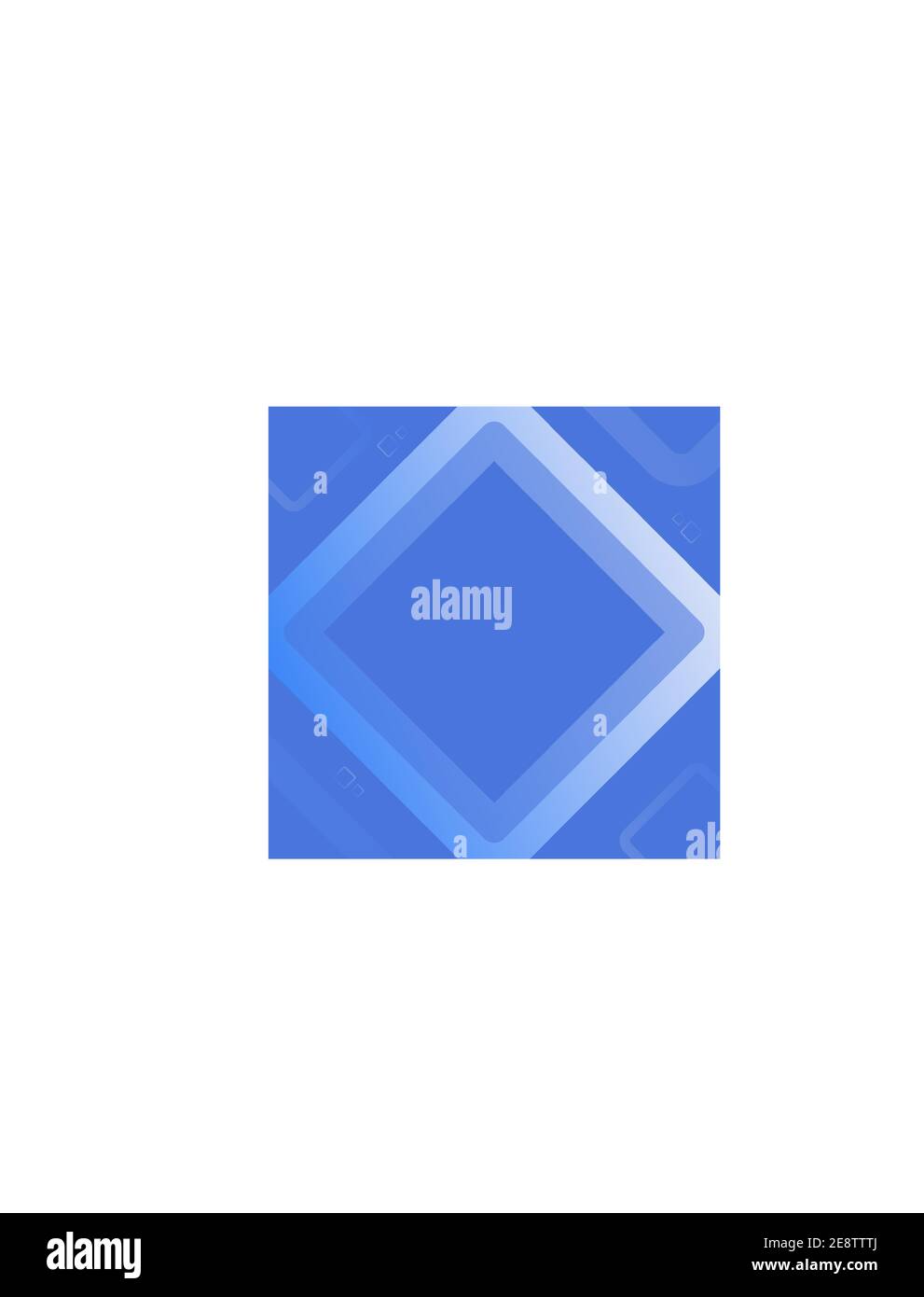 Abstract Blue background with white square Stock Vector Image & Art - Alamy