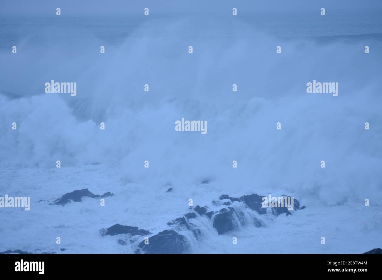 Cribbar wave, Newquay 2021 Stock Photo