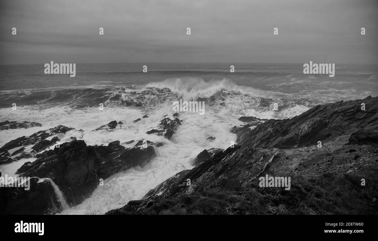 Cribbar wave, Newquay 2021 Stock Photo Alamy