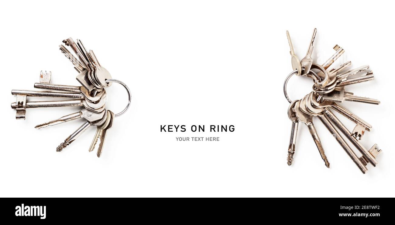 Lay flat key ring store