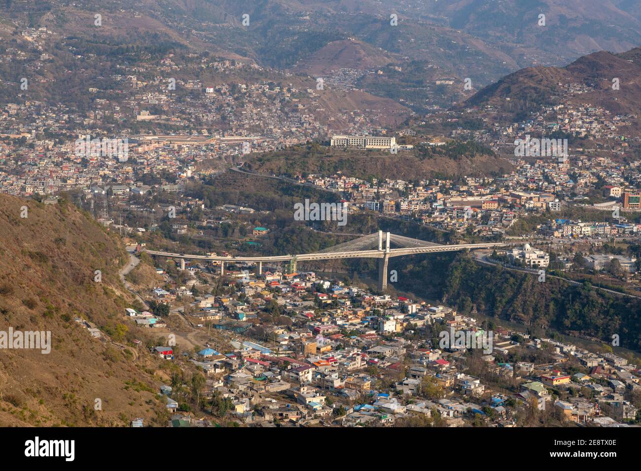 Naluchi Bridge over Kohala River Azad Kashmir Stock Photo