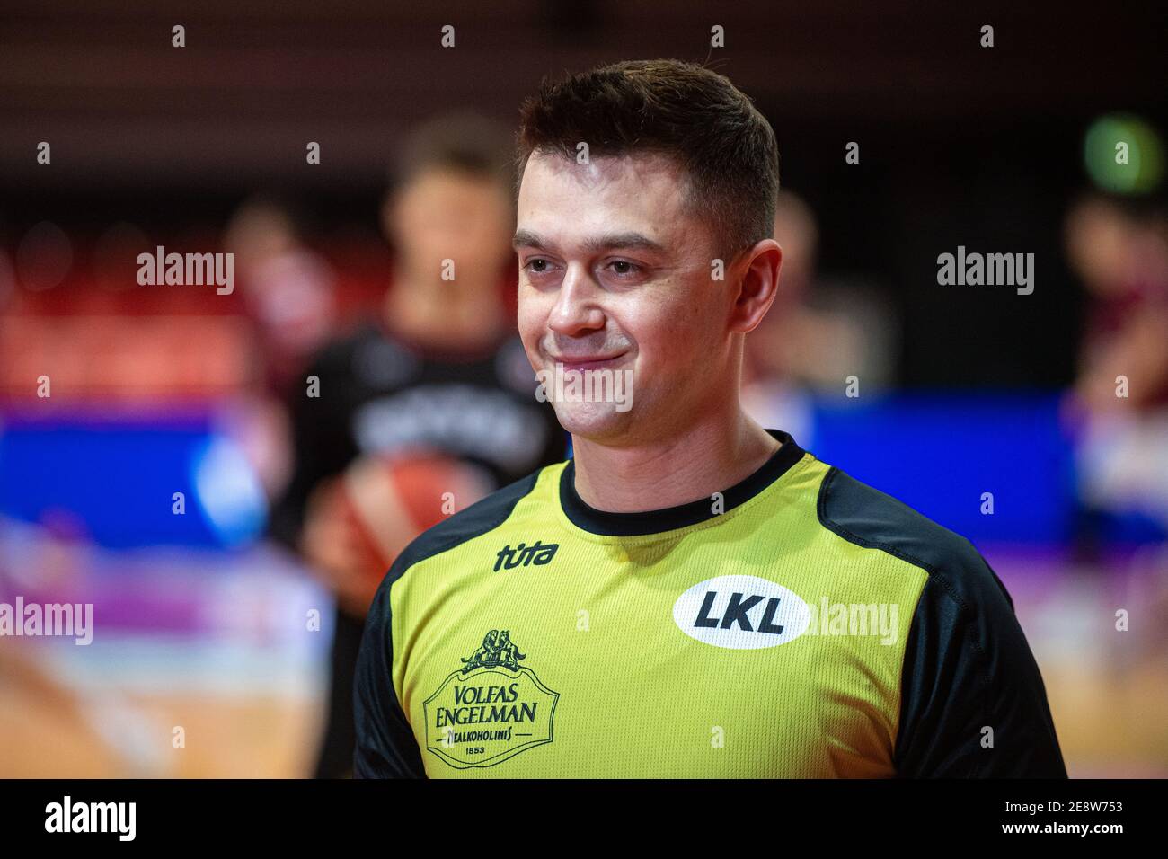 2021 01 30. Andžej Urbanovič  - basketball referee . Lithuania. Stock Photo