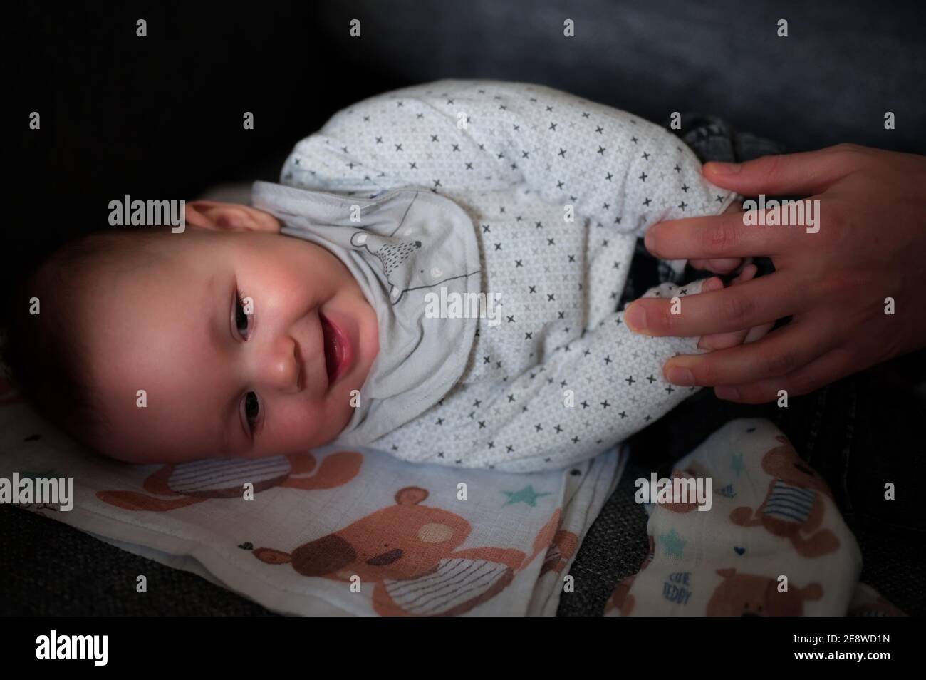 Closeup portrait of cute little baby Stock Photo - Alamy