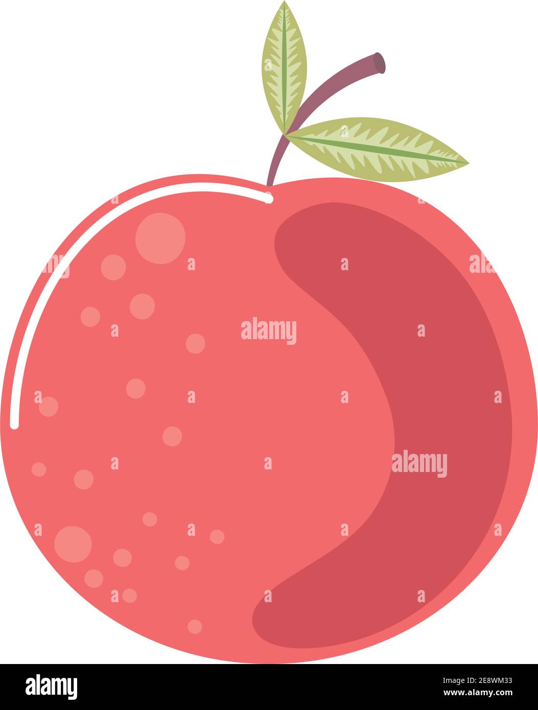 apple fresh fruit icon isolated style vector illustration Stock Vector ...