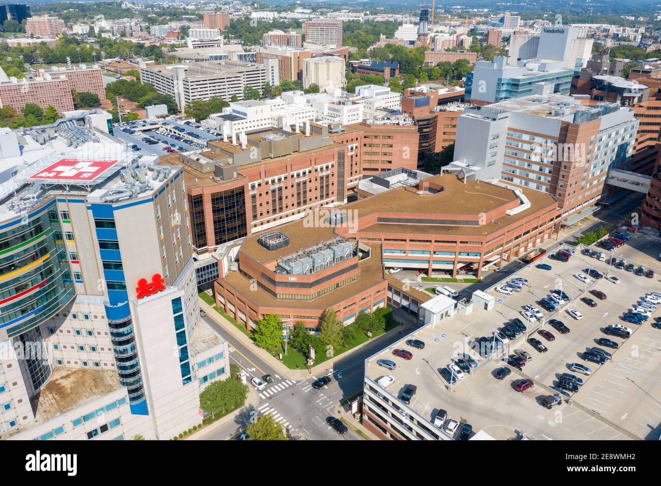 VUMC, Vanderbilt University Medical Center, Vanderbilt University, Nashville, TN, USA Stock Photo