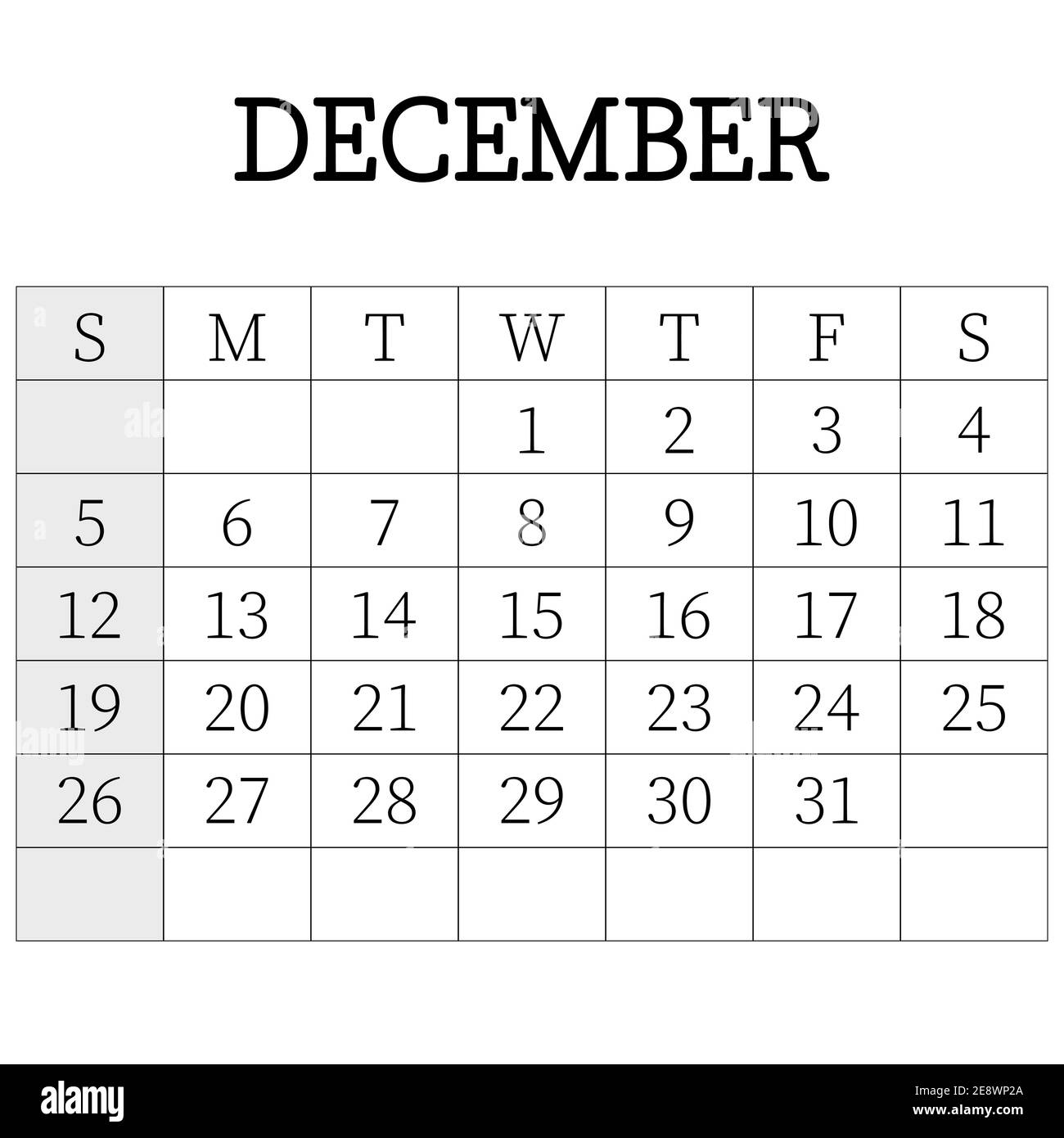 2021 calendar planner. December. Corporate week. Template layout, 12 ...