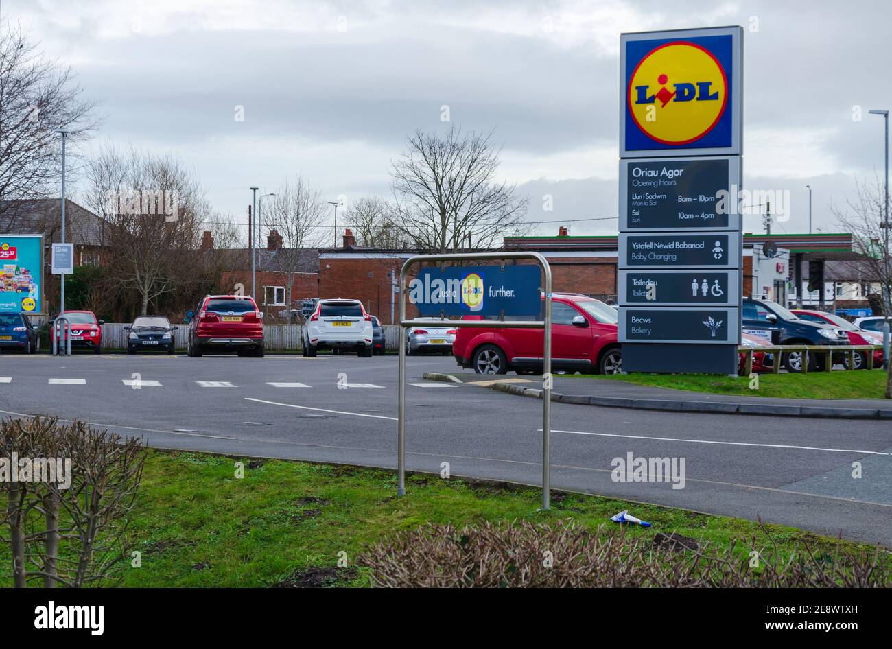 Mold, Flintshire; UK Jan 28, 2021 The global retail supermarket