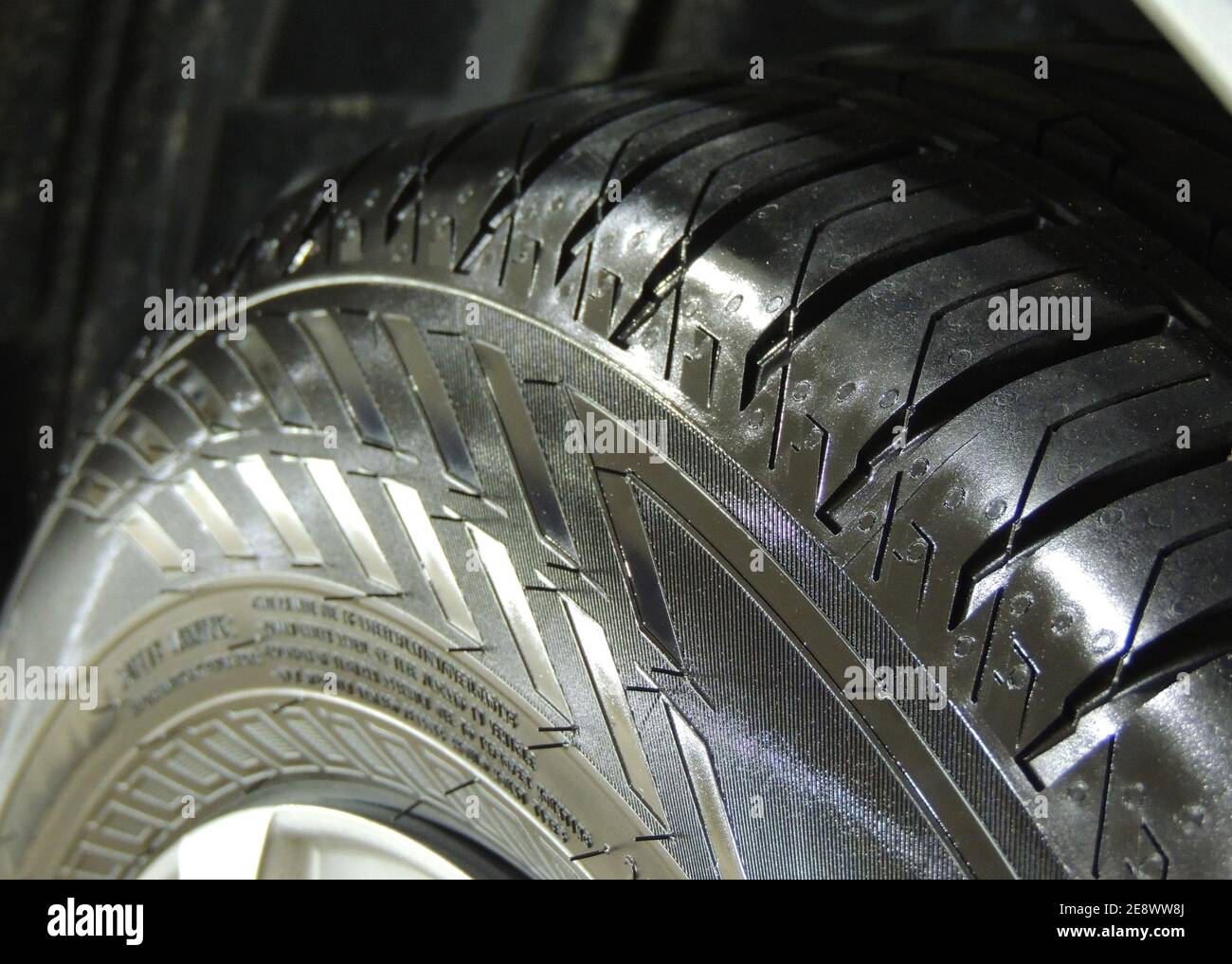 Renovation Lubricant On A Sidewall Of Tire Stock Photo Alamy