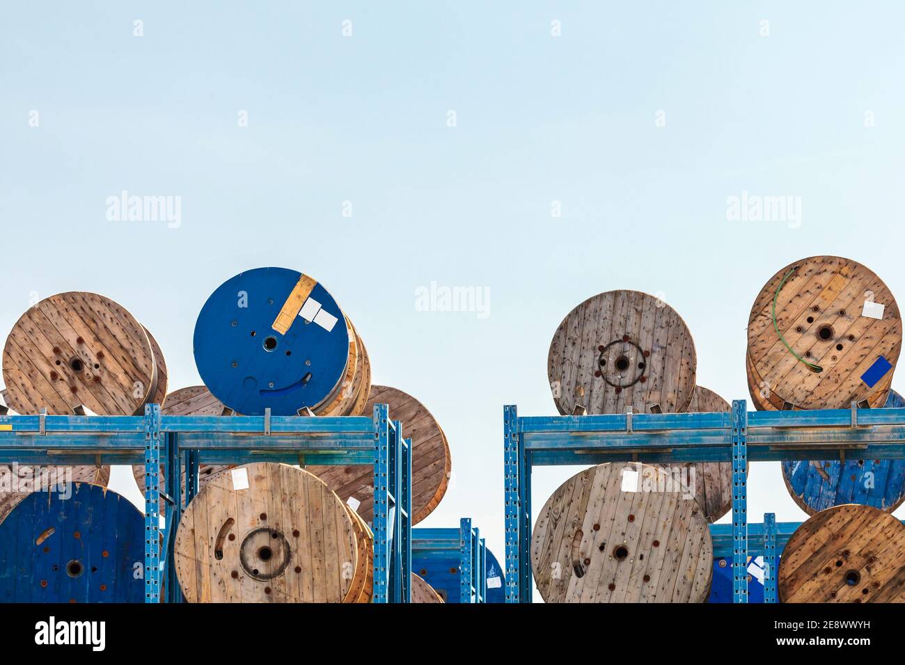 Industrial cable spool hi-res stock photography and images - Alamy