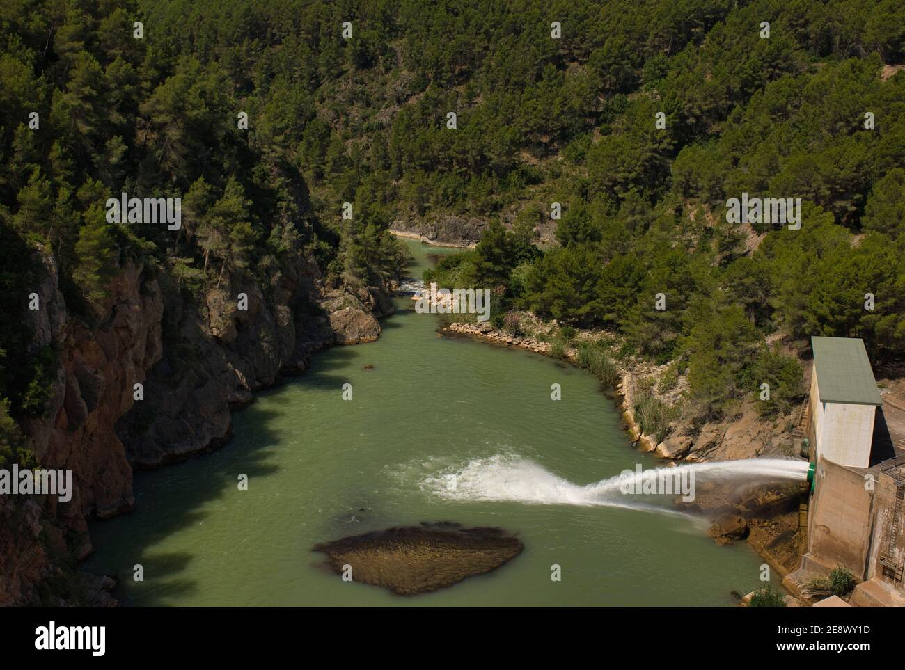 The Sichar reservoir in Ribesalbes, Castellon, Spain Stock Photo