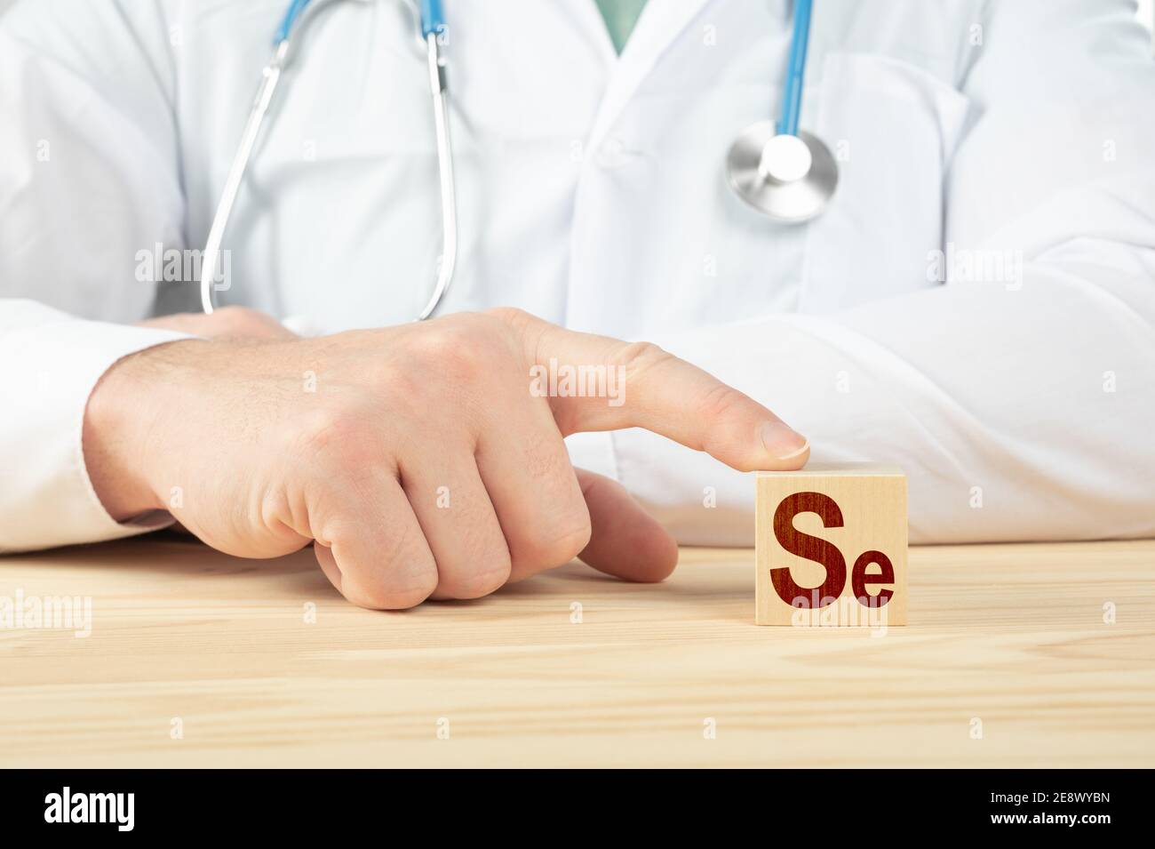 essential element and minerals for humans. doctor taking