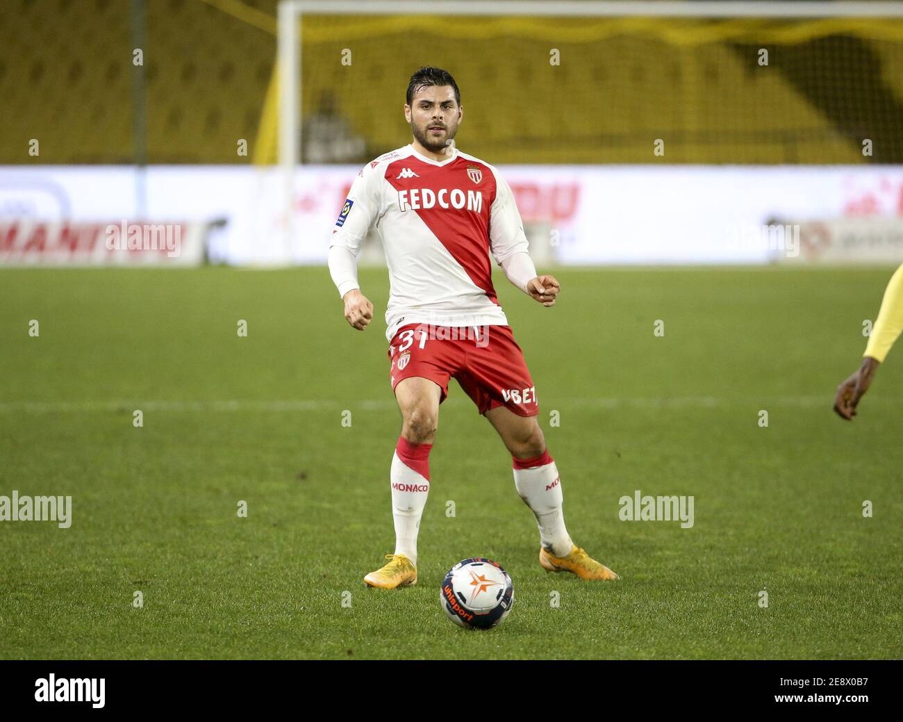 Kevin Volland of Monaco during the French championship Ligue 1 football  match between FC Nantes and AS Monaco on January 31, 202 / LM Stock Photo -  Alamy