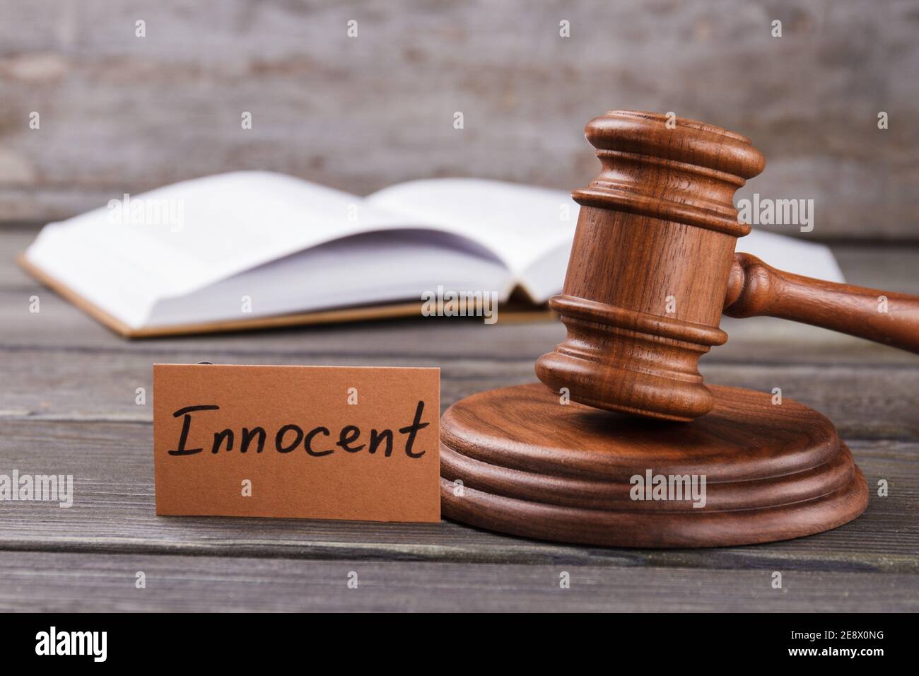 Innocent Trial Verdict Concept Stock Photo - Alamy