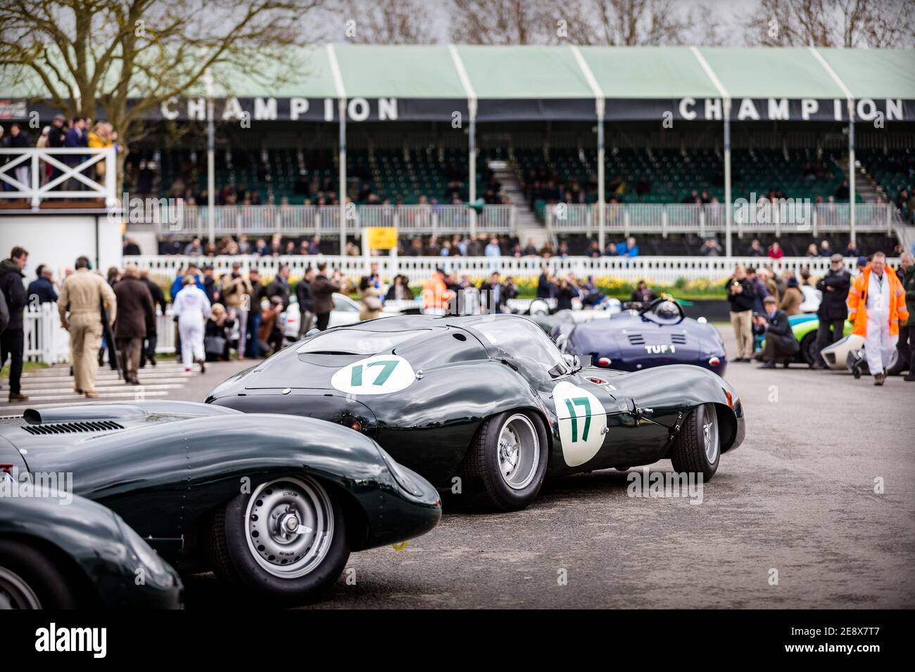 General action from the 75th Members' Meeting at Goodwood Motor Circuit. Picture date: Friday March 17, 2017. Stock Photo