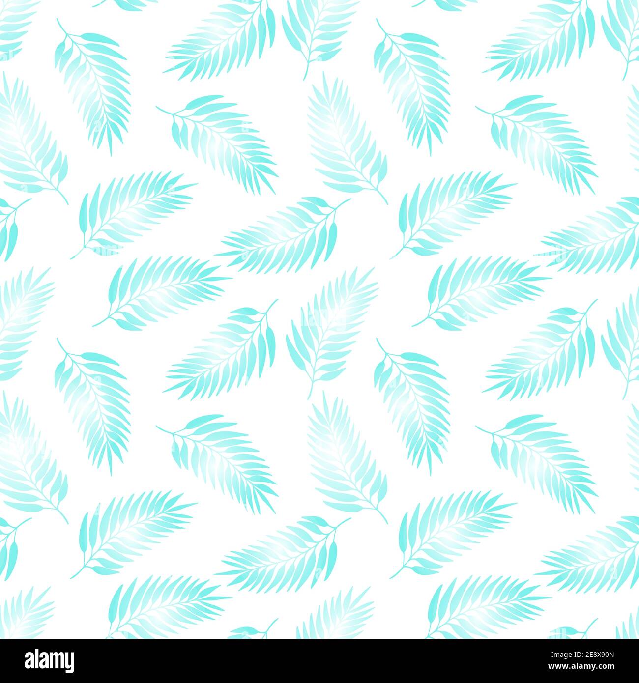 Floral seamless pattern with colorful exotic leaves on white background ...