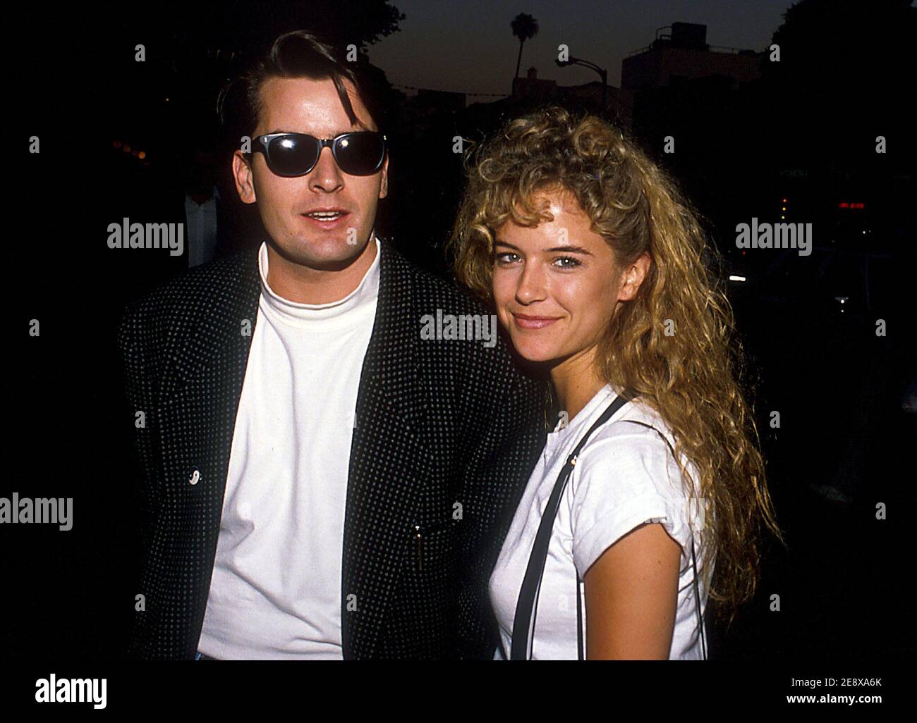 Charlie Sheen And Kely Preston 1989 Credit: Ralph Dominguez/MediaPunch Stock Photo