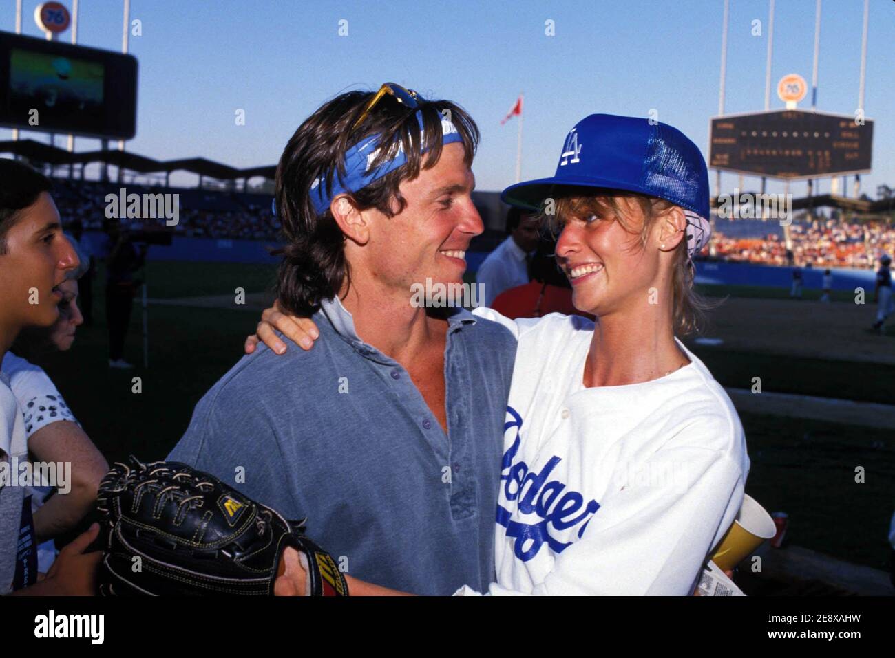 Nicollette Sheridan at the Hollywood All-Stars Baseball Game August 23, 1986.  Credit: Ralph Dominguez/MediaPunch Stock Photo