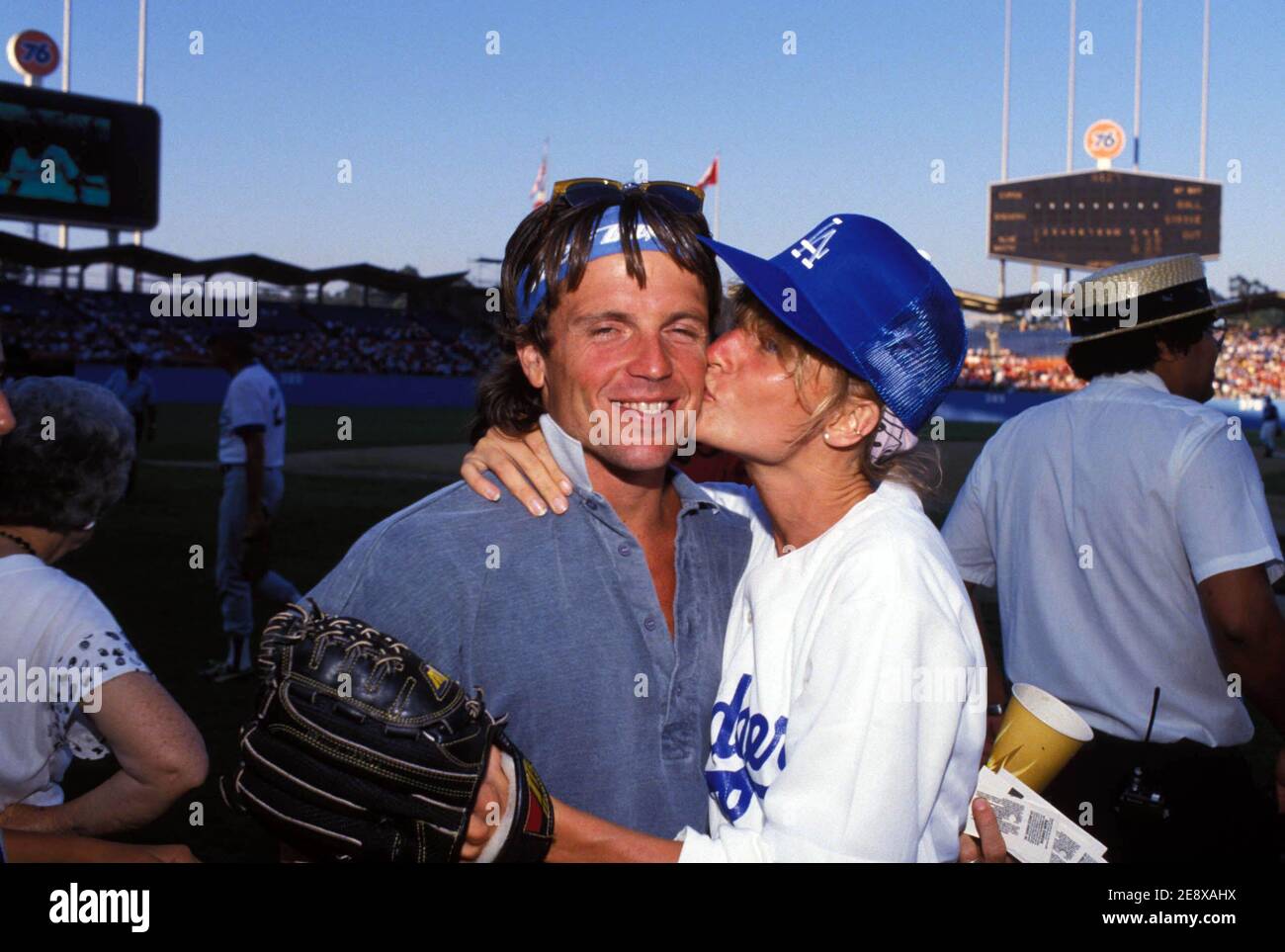 Nicollette Sheridan at the Hollywood All-Stars Baseball Game August 23, 1986.  Credit: Ralph Dominguez/MediaPunch Stock Photo