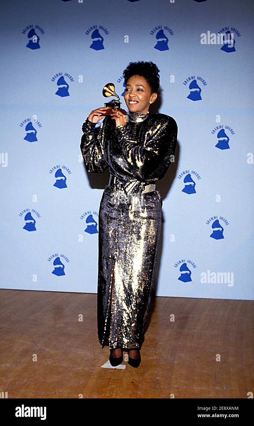 Anita Baker at the 29th Annual Grammy Awards on February 24, 1987, at