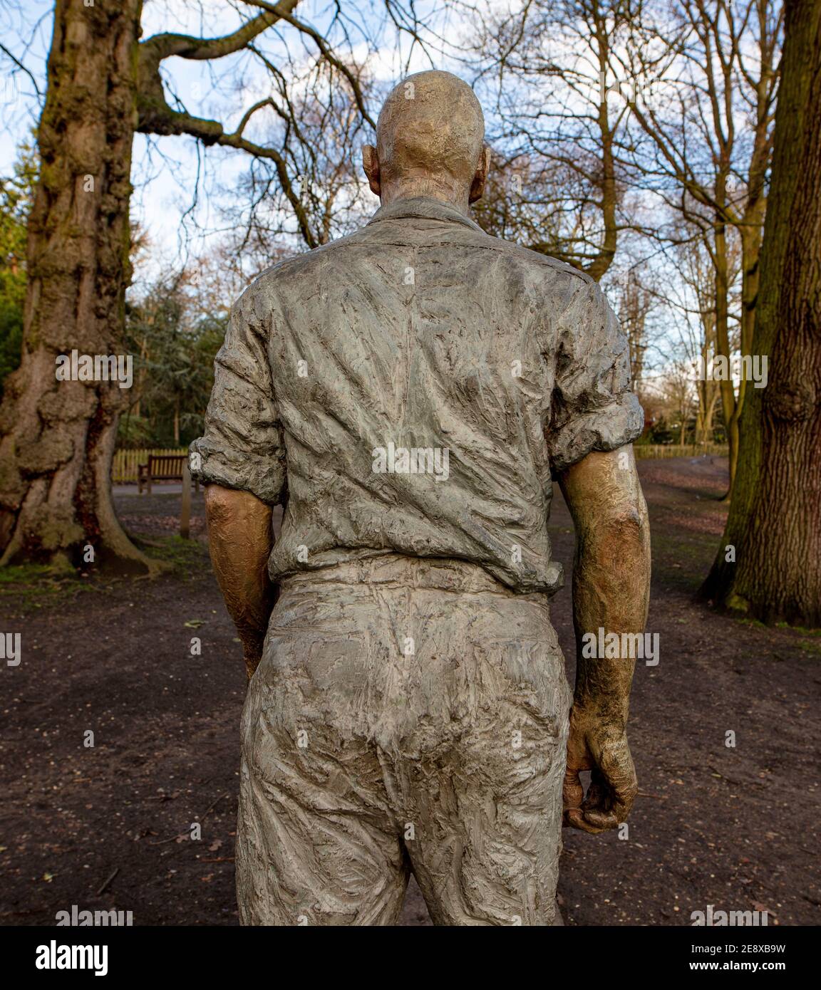 Sculpture in the Holland Park Sculpture Garden, London; Sean Henry's