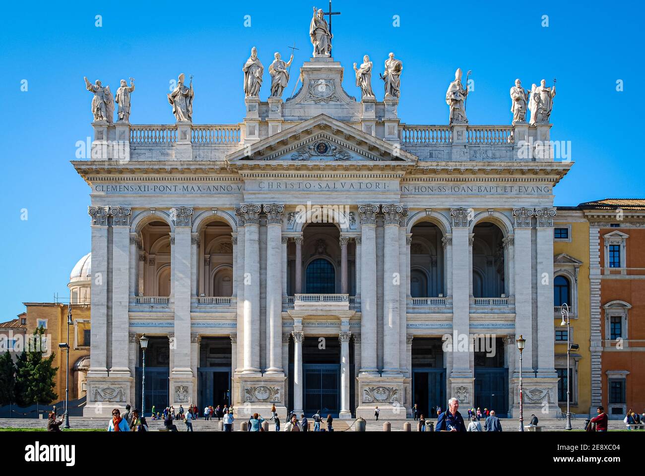 The Cathedral of the Most Holy Savior and of Saints John the Baptist and the Evangelist in the Lateran, Rome, Italy Stock Photo