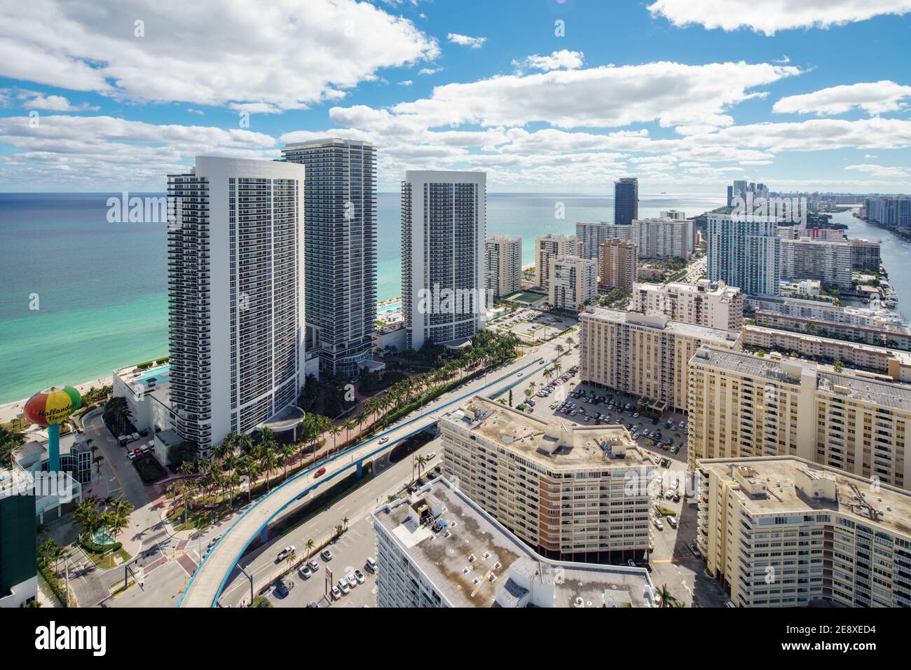 Hallandale beach aerial hires stock photography and images Alamy