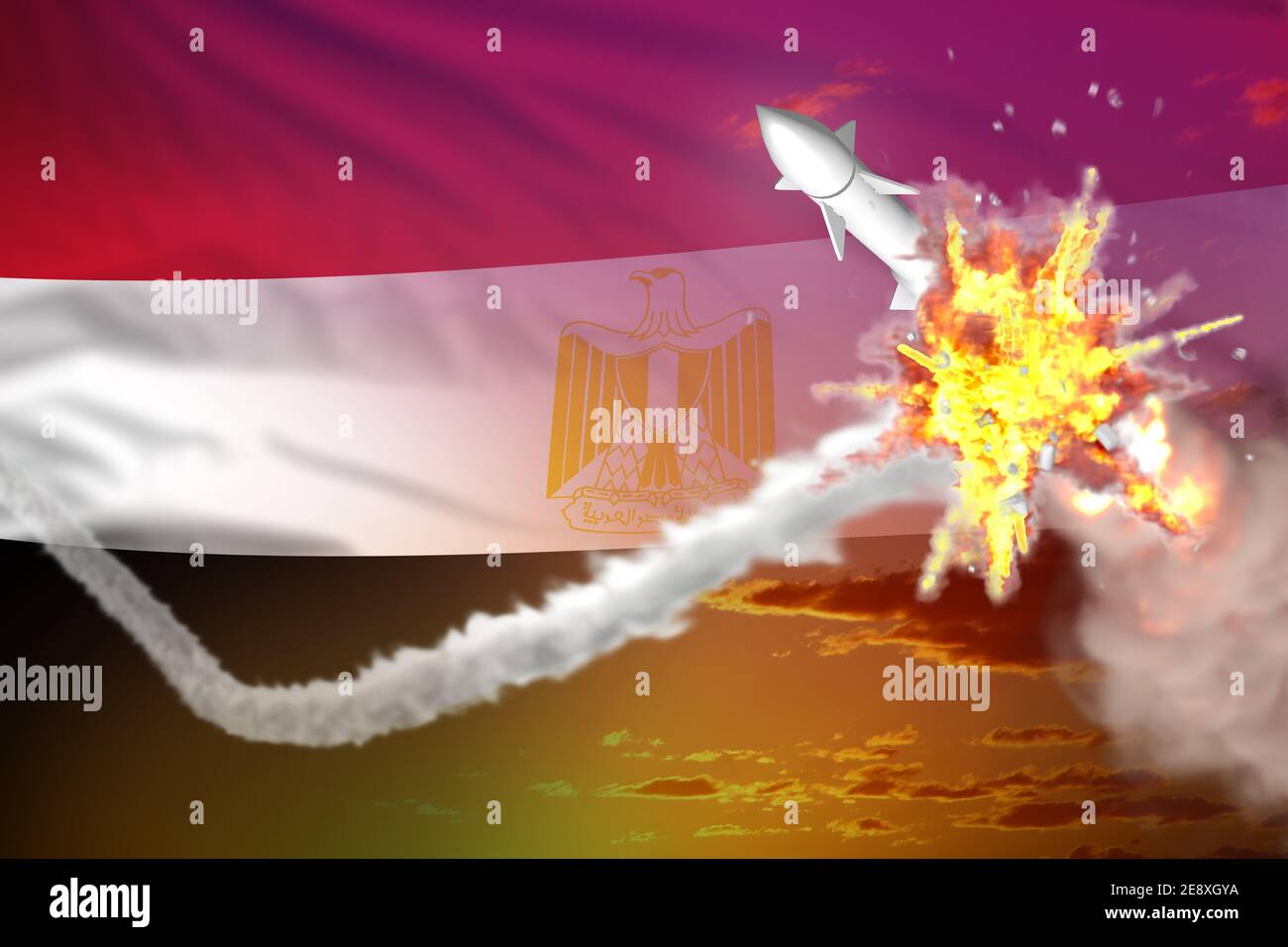 Strategic rocket destroyed in air, Egypt ballistic warhead protection ...