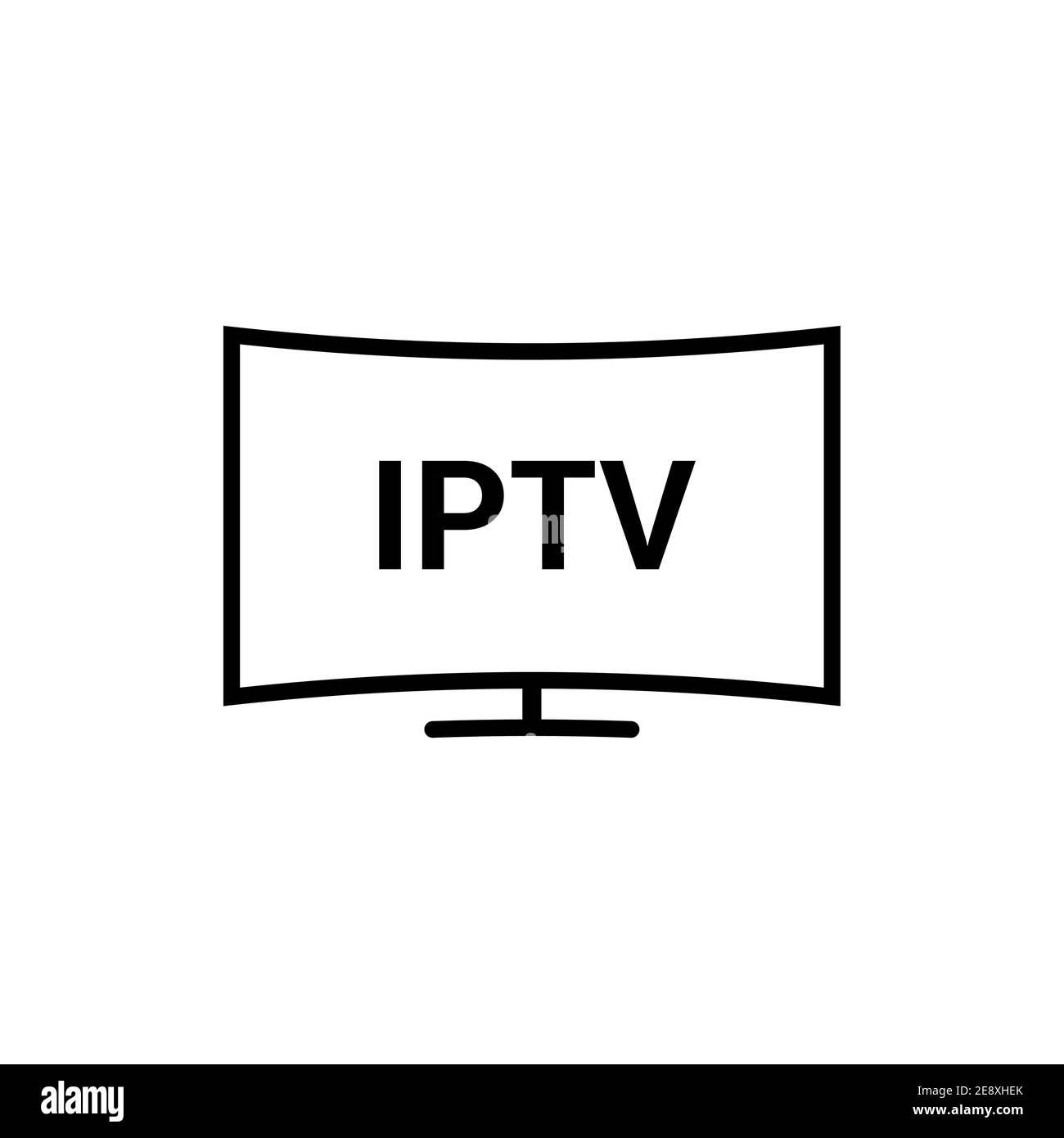 IPTV vector line icon. IP TV video channel box concept icon Stock Vector  Image & Art - Alamy